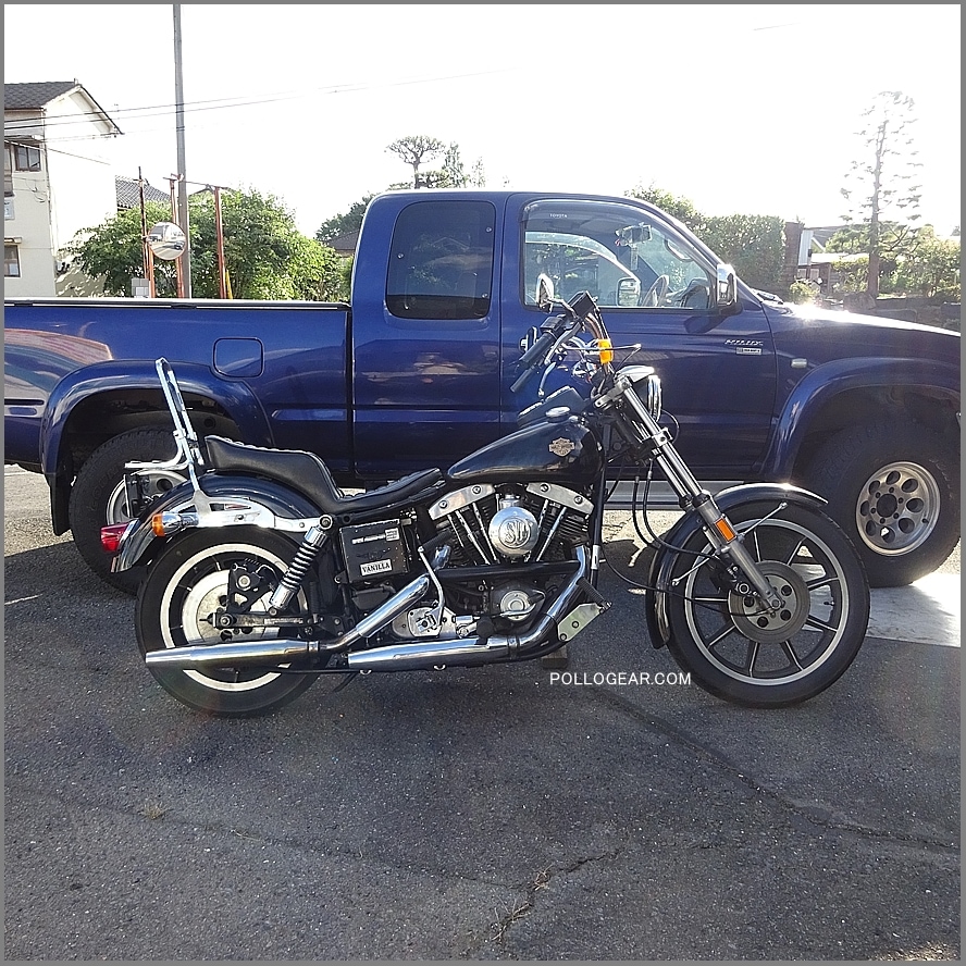 ショベル チョップショップ製 キング&クイーン シート 4速フレーム