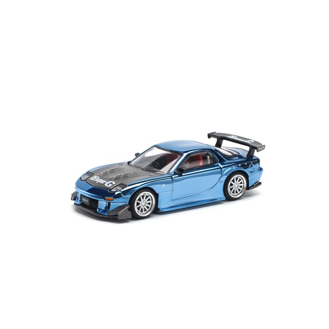 1/64 MAZDA RX7 RE-AMEMIYA WIDEBODY - BLUE CHROME マツダ RX7 RE