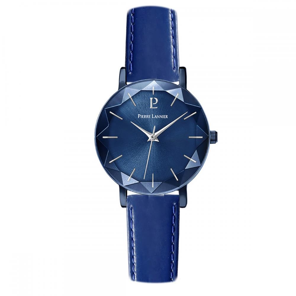 Multiples マルチプル レディース 腕時計 クオーツ 革ベルト ネイビー