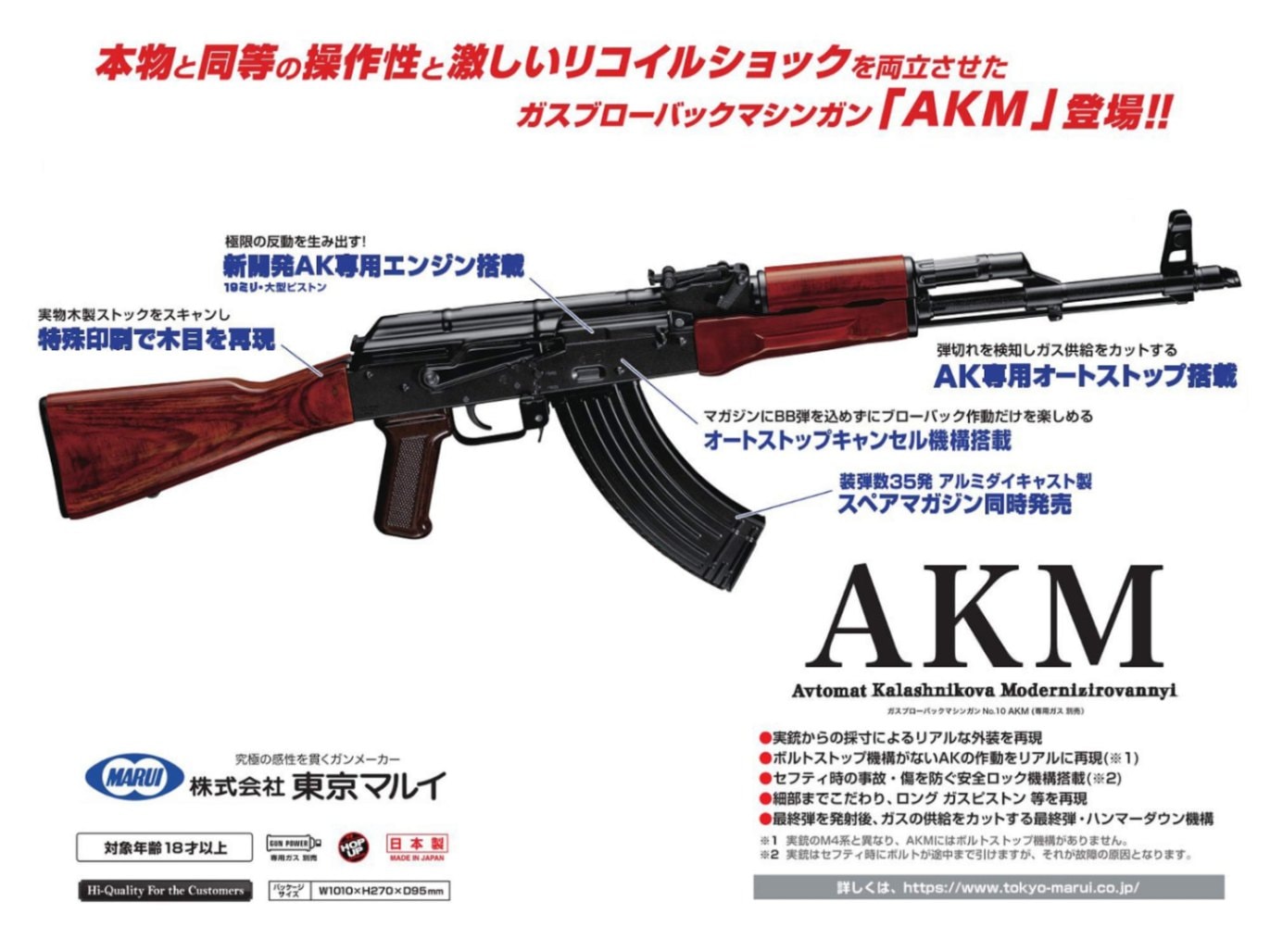 AKM GBB 東京マルイ Tokyo Marui AKM GBB Review: This recoil is insane! Experience the