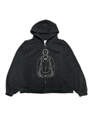 BASKETCASE】INDUSTRIES, zip-up hoodie / 【バスケットケース】ロゴ