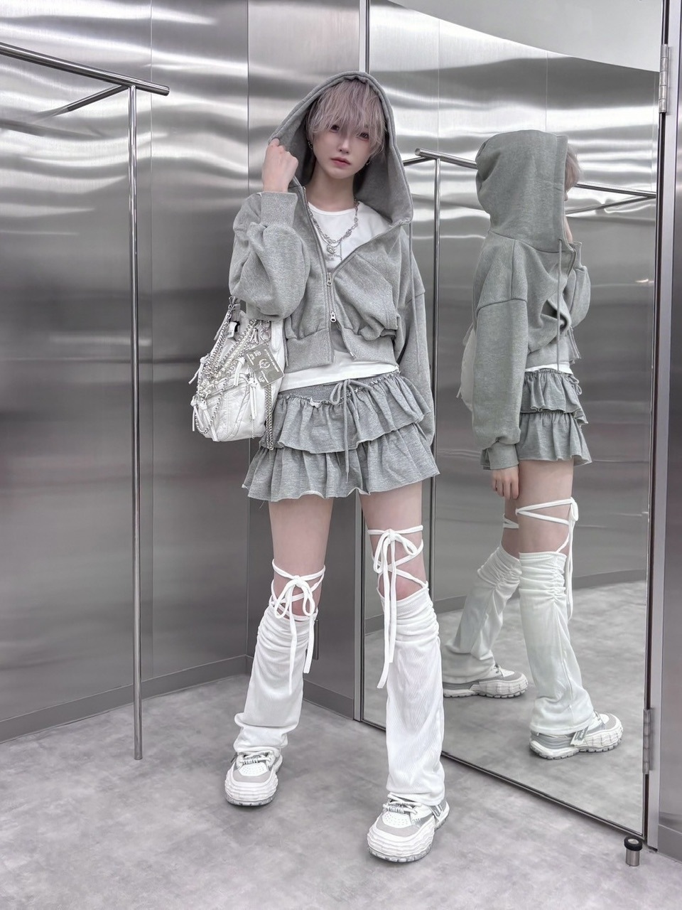 受注制【nmtc +】crop zip up hoodie (3color) | OUR BRAND,nmtc +