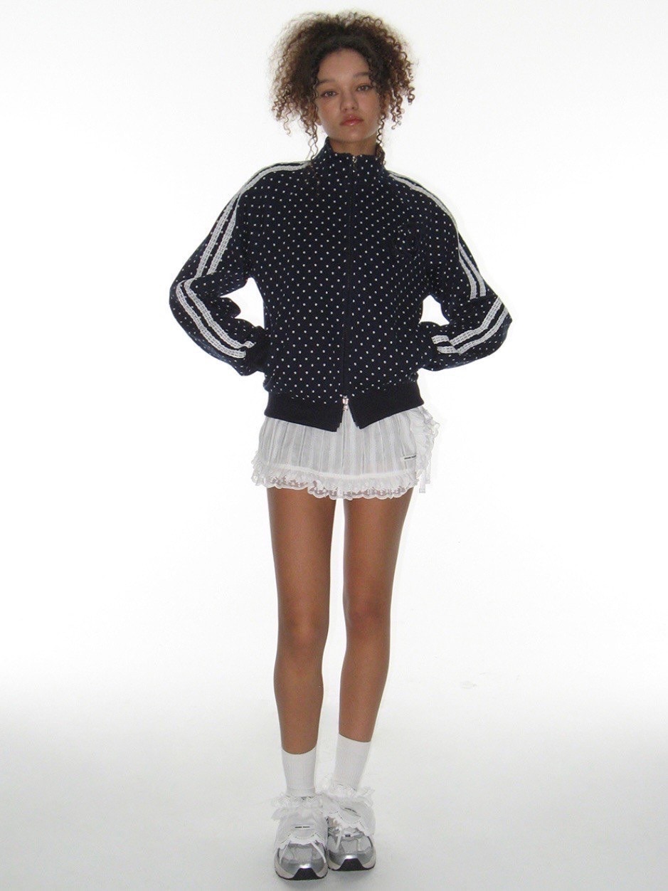 CRANK】ROSE DOT TRACK JACKET / 【クランク】ローズドットダブル