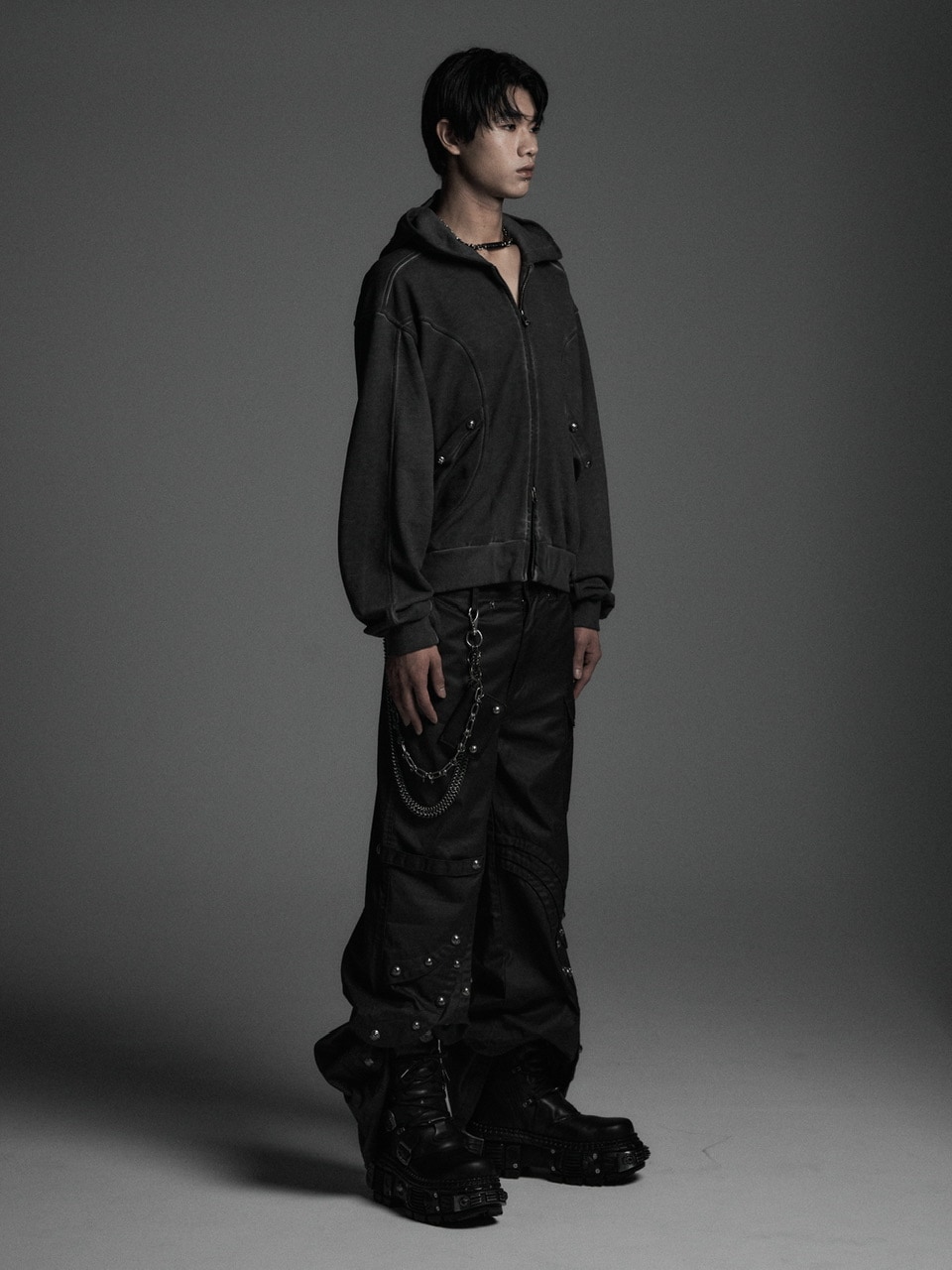 Rosen Kreuz】CYCLEYOKE ZIP UP HOODIE | OUR BRAND,Rosen Kreuz