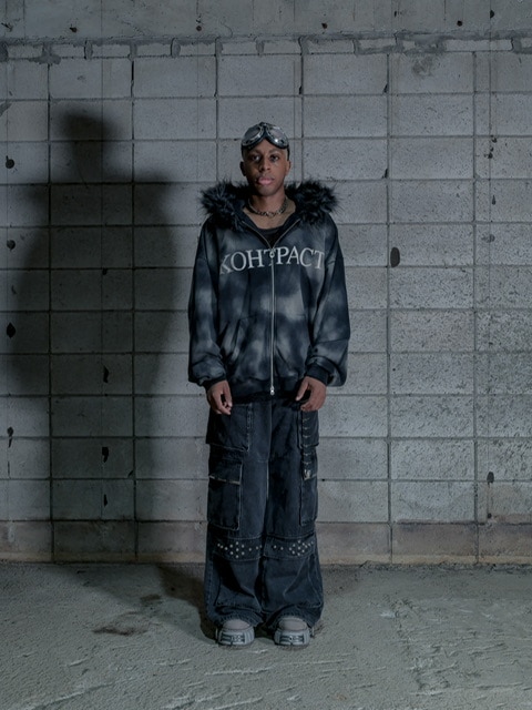 DIG YOUR OWN GRAVE】FUR ZIP HOODY (3color) | OUR BRAND,DIG YOUR