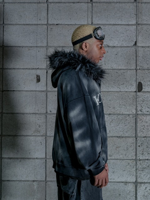 DIG YOUR OWN GRAVE】FUR ZIP HOODY (3color) | OUR BRAND,DIG YOUR