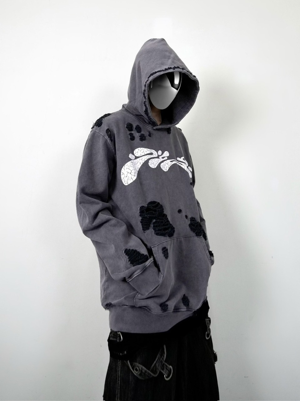 DIG YOUR OWN GRAVE】deterioration hoody (3color) | OUR BRAND,DIG