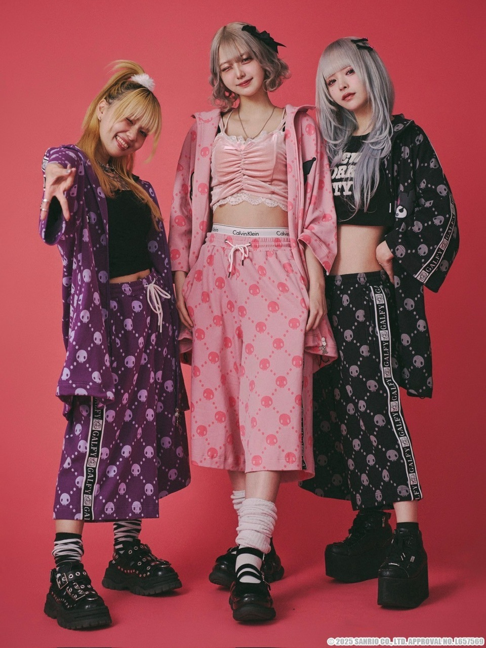 GALFY×KUROMI】ドクロだらけ夏セットアップ | OUR BRAND,GALFY