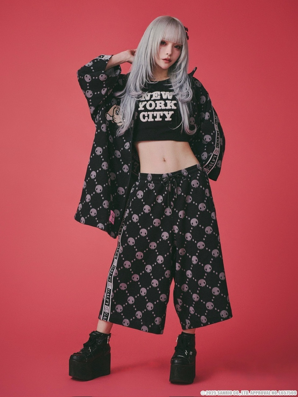 GALFY×KUROMI】ドクロだらけ夏セットアップ | OUR BRAND,GALFY