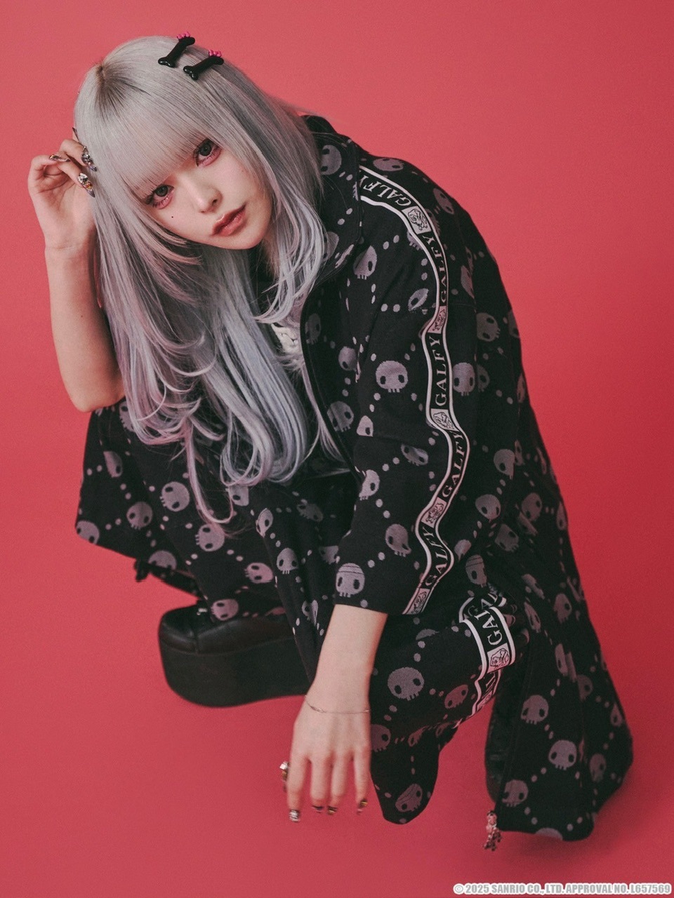 GALFY×KUROMI】ドクロだらけ夏セットアップ | OUR BRAND,GALFY