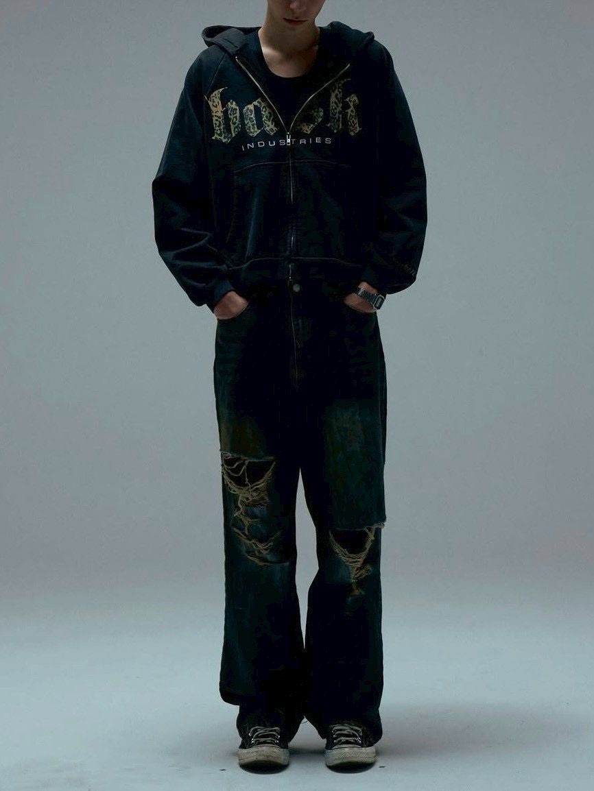 BASKETCASE】INDUSTRIES, zip-up hoodie / 【バスケットケース】ロゴ