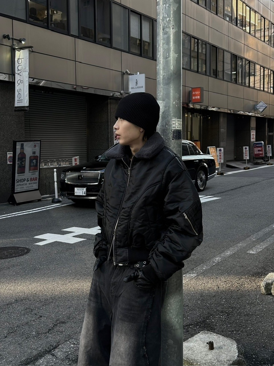 大阪店WEB限定【Chikashitsu +】cropped mustang bomber jacket | OUR