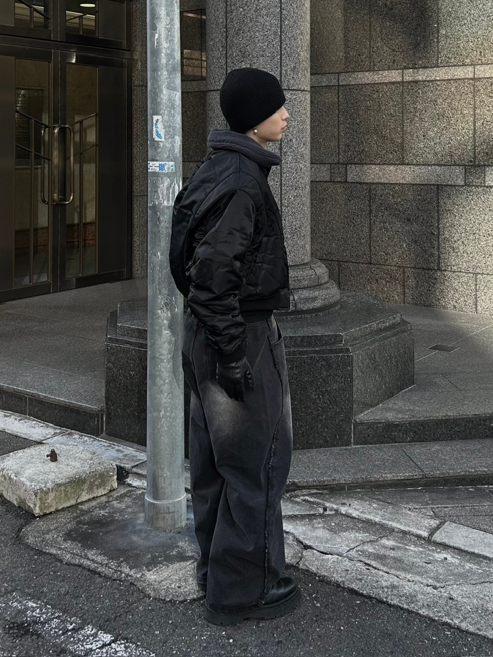 大阪店WEB限定【Chikashitsu +】cropped mustang bomber jacket | OUR