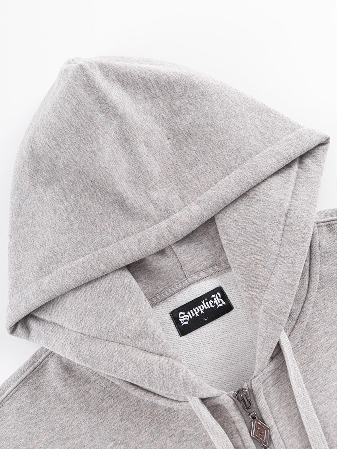 SUPPLIER】RHINESTONE CROSS SLEEVE ZIP HOODIE / 【サプライヤー