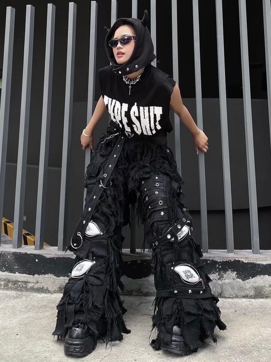 UNIZ】BLACK MONSTER PANTS / 【ユニズ】ブラックモンスターダメージ