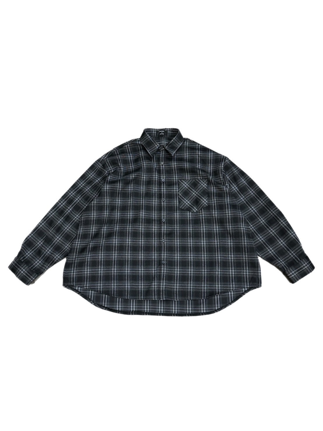受注制【Chikashitsu +】oversized check shirt | OUR BRAND