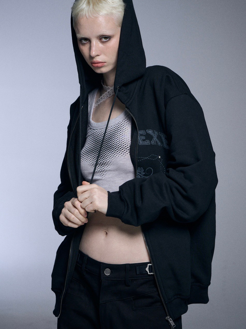 SETUP‐EXE】OVERSIZED TWO-WAY ZIPUP HOODIE | OUR BRAND,SETUP-EXE