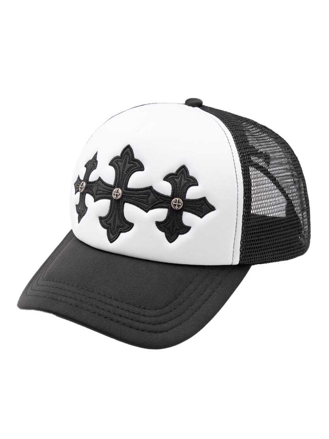 1/30 再入荷【SUPPLIER】Cross Leather Patch Mesh Cap