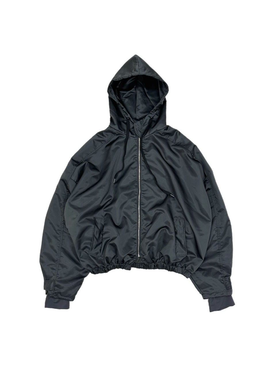 大阪店WEB限定受注制【Chikashitsu +】double sleeve zip up hoodie