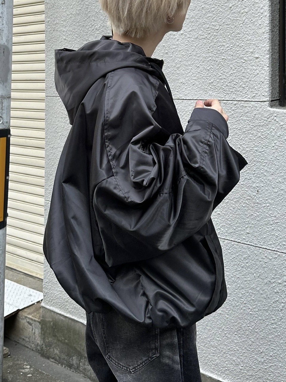 大阪店WEB限定受注制【Chikashitsu +】double sleeve zip up hoodie