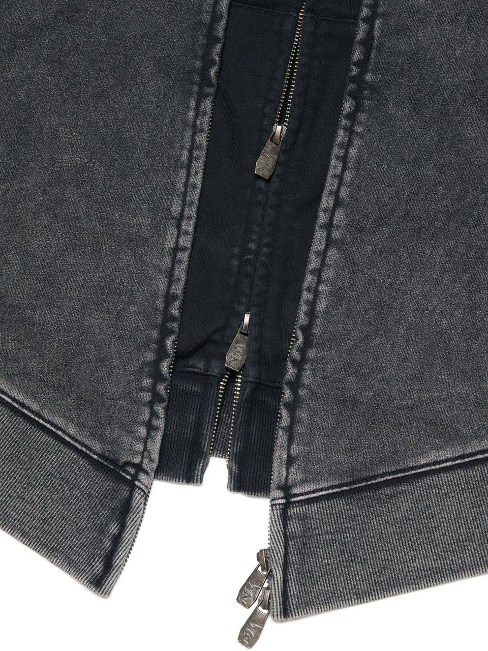 NOMANUAL】VINTAGE LAYER HOODED ZIP-UP / 【ノーマニュアル