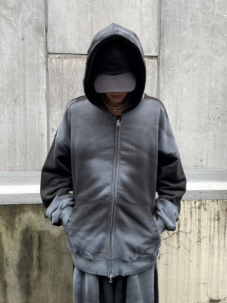 受注制【nmtc +】washing zip up hoodie (3color) / 【エヌエムティー