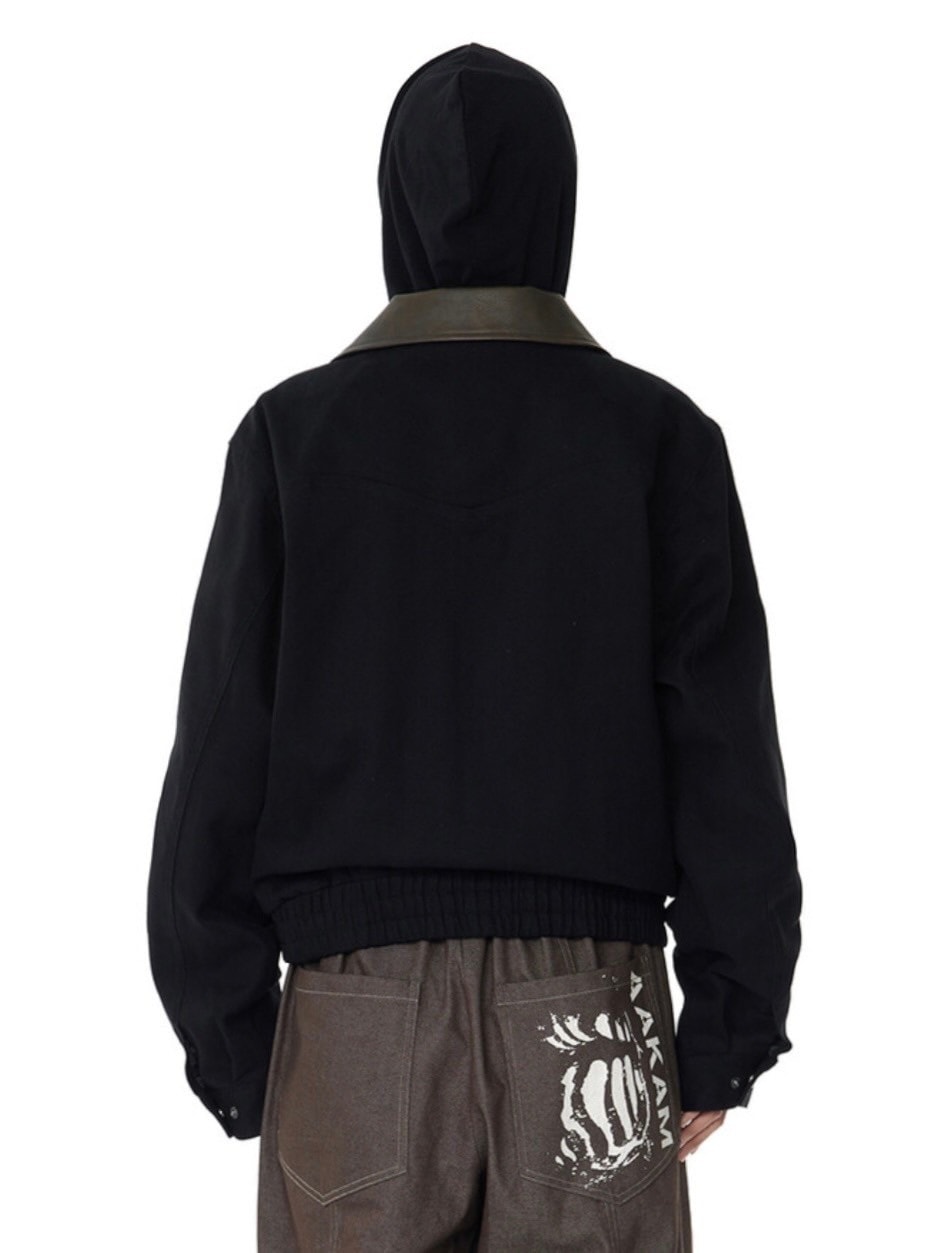 AAKAM】Contrast Leather Work Jacket | OUR BRAND,AAKAM | PRESSING