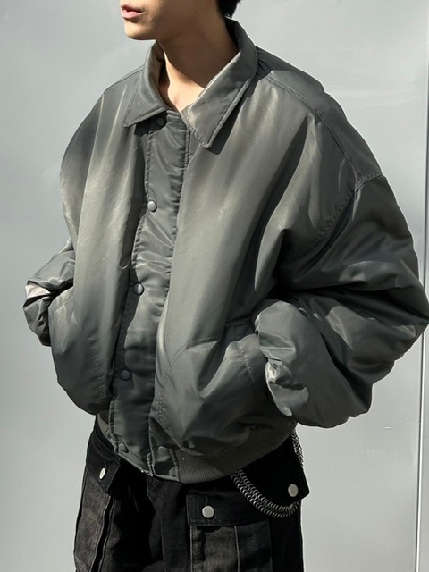 Chikashitsu +】cropped padding jumper (3color) | OUR BRAND