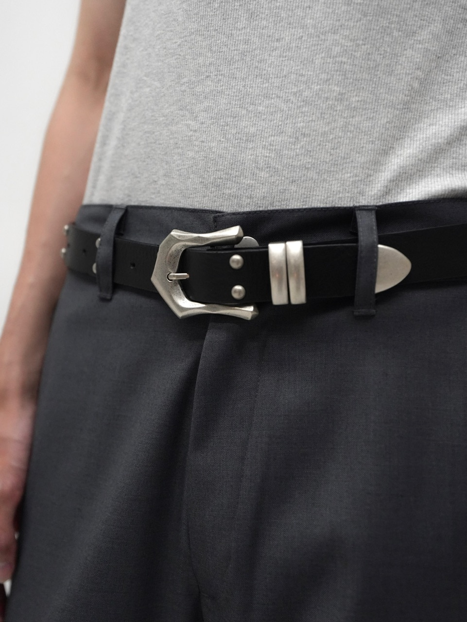 CS】STUDS LEATHER BELT | OUR BRAND,Chikashitsu +,CS | PRESSING WEB
