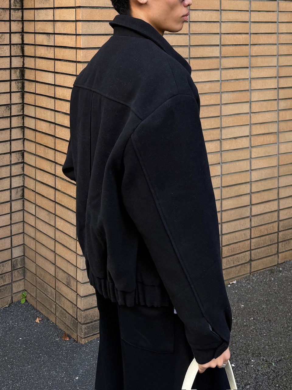 東京店WEB限定受注制【Chikashitsu +】cropped wool zip jacket