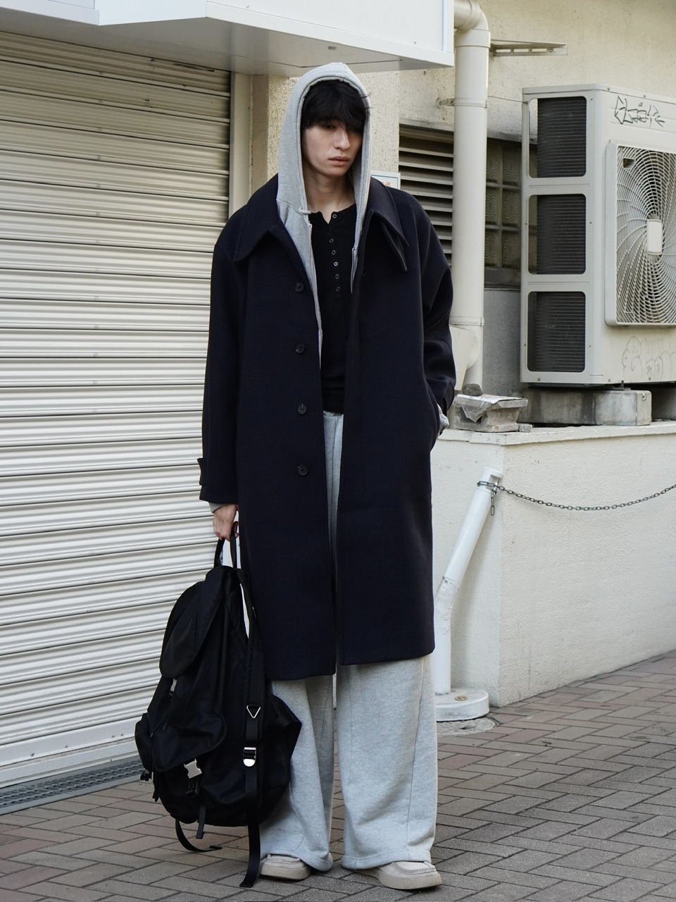 東京店WEB限定受注制【Chikashitsu +】balmacaan coat