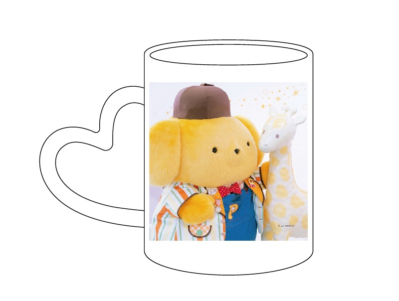 推しキャラ工房】ポムポムプリン キリン【ハンドタオル・キャンバス