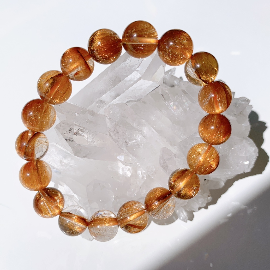 オレンジルチルクォーツ ブレスレット | ブレスレット | Crystals by