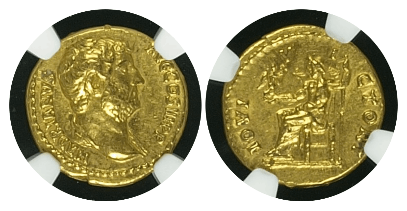 Ch AU 5/5 4/5 Fine Style】117年～138年 古代ローマ帝国 ハドリアヌス