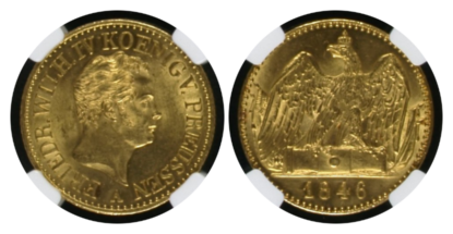 MS64】1846年A ドイツ プロイセン王国 フリードリヒ・ヴィルヘルム4世