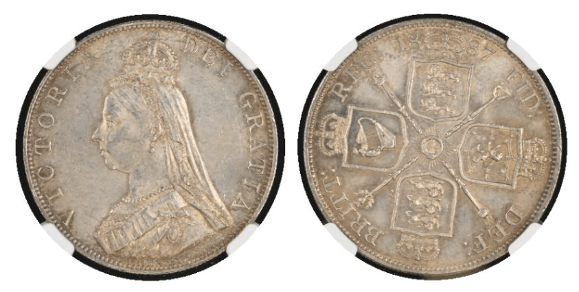 MS63】1887年 イギリス ヴィクトリア女王 ジュビリーヘッド アラビア