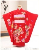 3歳女の子七五三着物レンタル｜帯セット着物、結び帯、作り帯スタイル