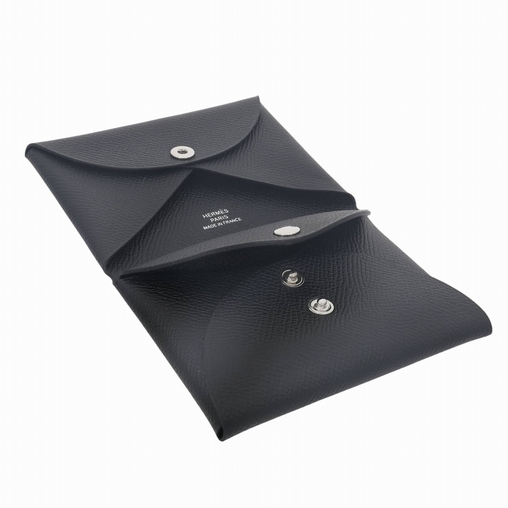 H10454 | [新品]エルメス カルヴィ デュオ ヴォーエプソン ノワール