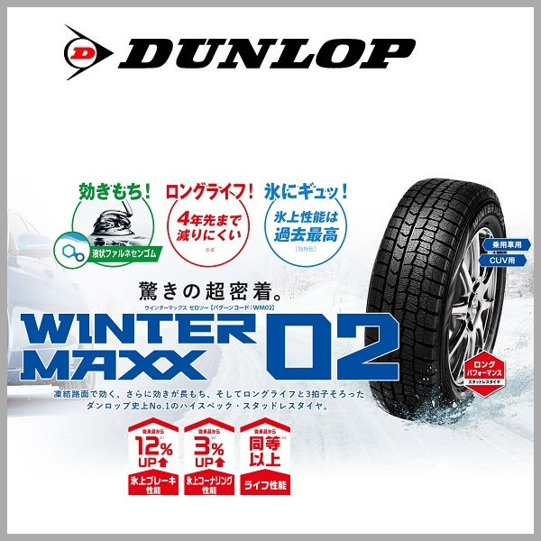 送料無料 RU系ヴェゼル ／ WR-V などに ダンロップ ウインターマックス
