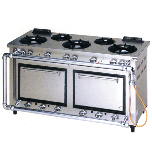 マルゼン ガスレンジ デラックスシリーズ 幅1500×奥行600×高さ800(mm