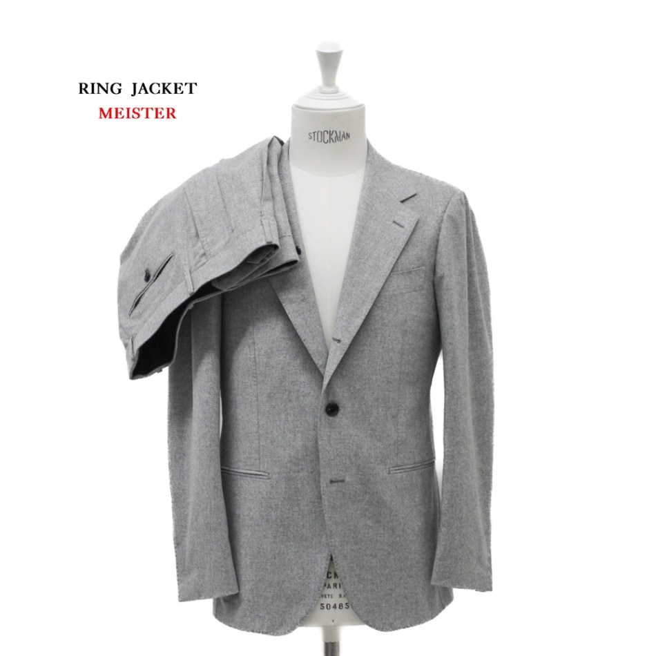 1月1日～ WINTER SALE】スーパー190`s フランネル スーツ グレー Model