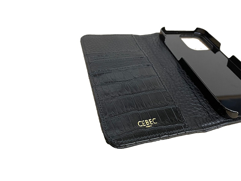 クロコダイル マット オリジナル iPhoneケース ブラック ※ お