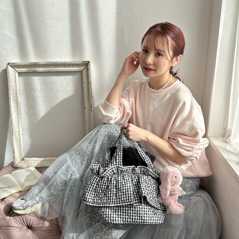 レギュラーフリルバッグ Quilting Frill Bebe【ギンガム】 | BAG