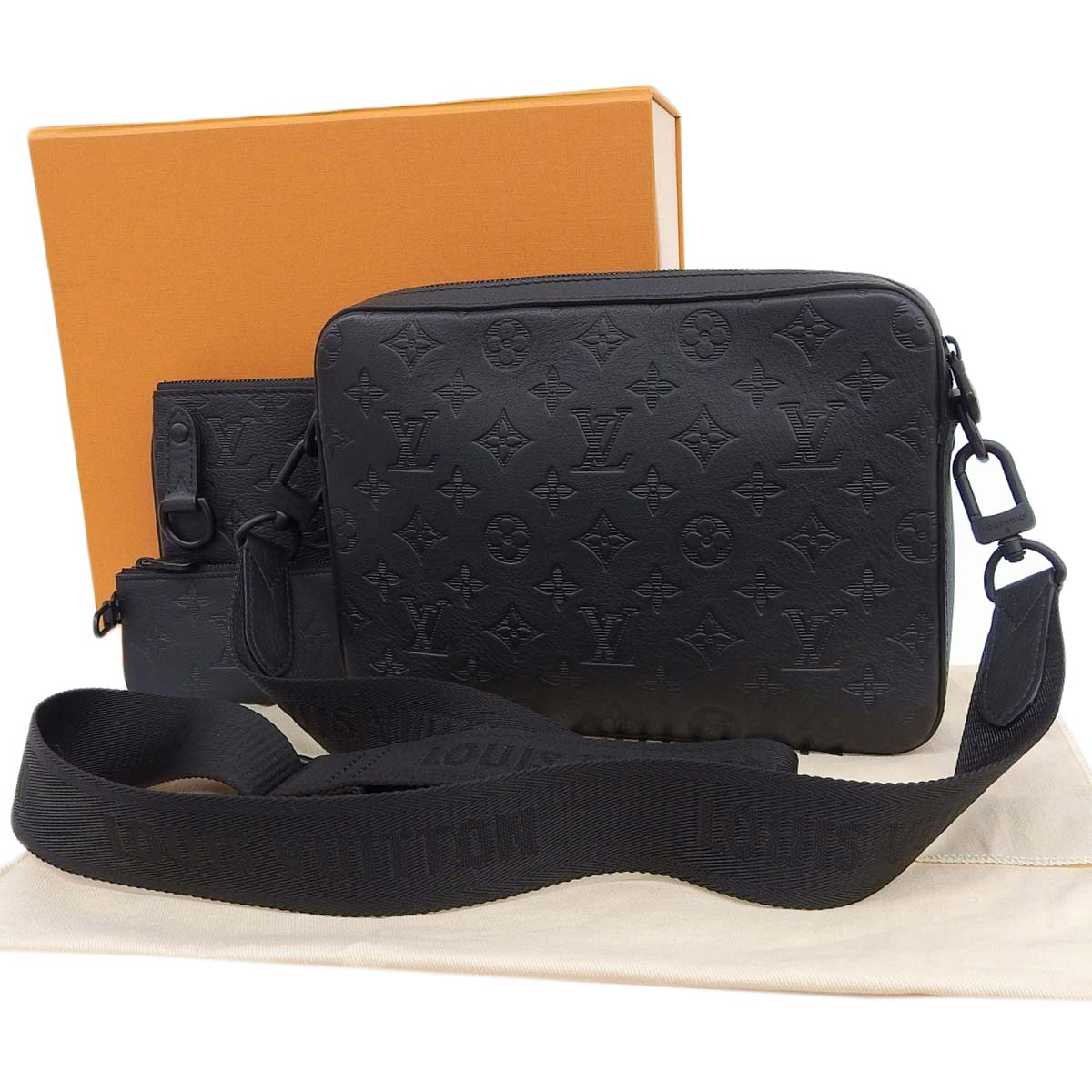 ルイヴィトン LOUIS VUITTON モノグラムシャドウ トリオメッセンジャー