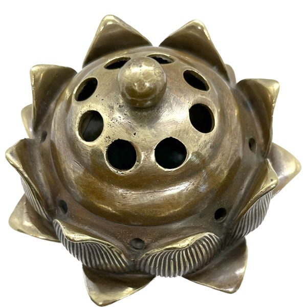 特供熏香炉(銅蓮香炉) 【送料無料】（沖縄別途700円）銅製品,ロータス