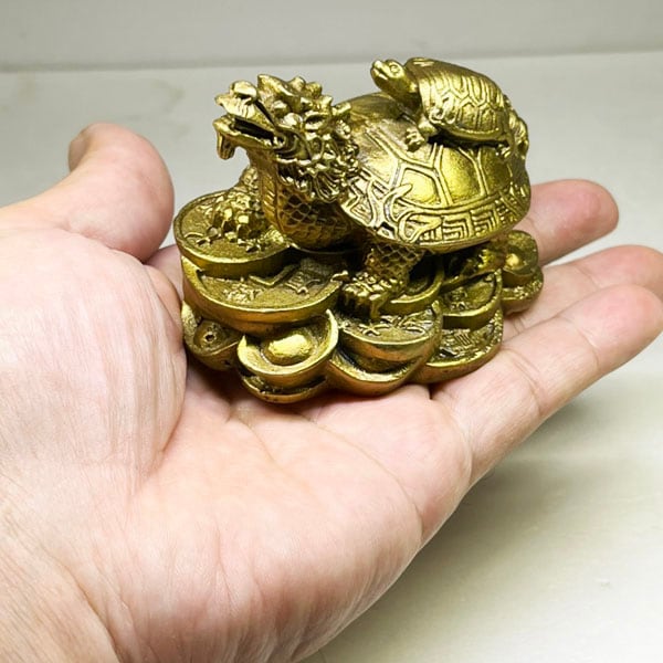 銅製 龍亀 小 8.5cm【送料無料】（沖縄別途700円） ｜龍亀,ロングイ,銅