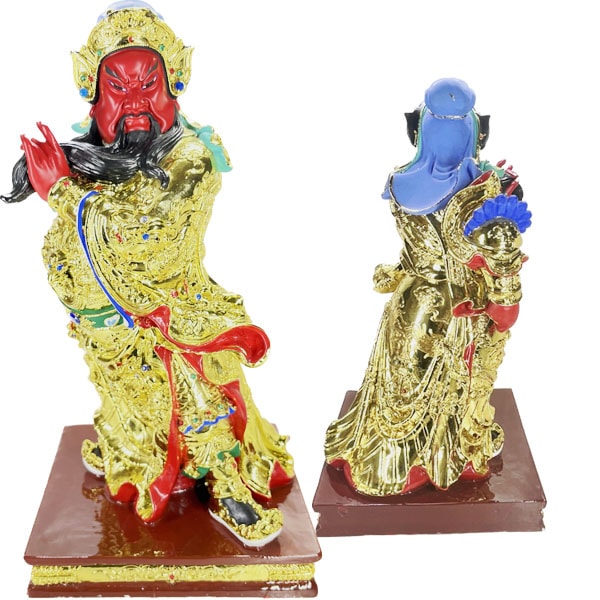 黄金関羽立像【送料無料】（沖縄別途1500円）｜関帝聖君,三国志,開運