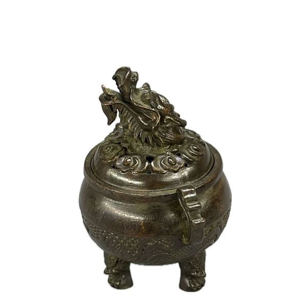 銅器 竜紋香炉 装飾品 工芸品 美術品 置物 銅器 竜紋香炉 装飾品 工芸
