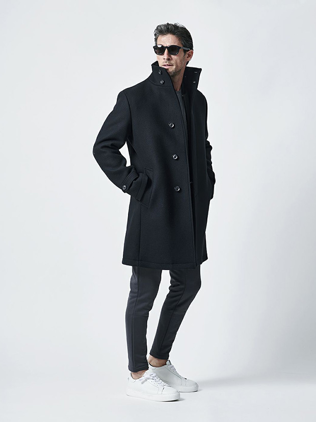junhashimoto C04 H3 STAND COLLAR COAT / BLACK | junhashimoto