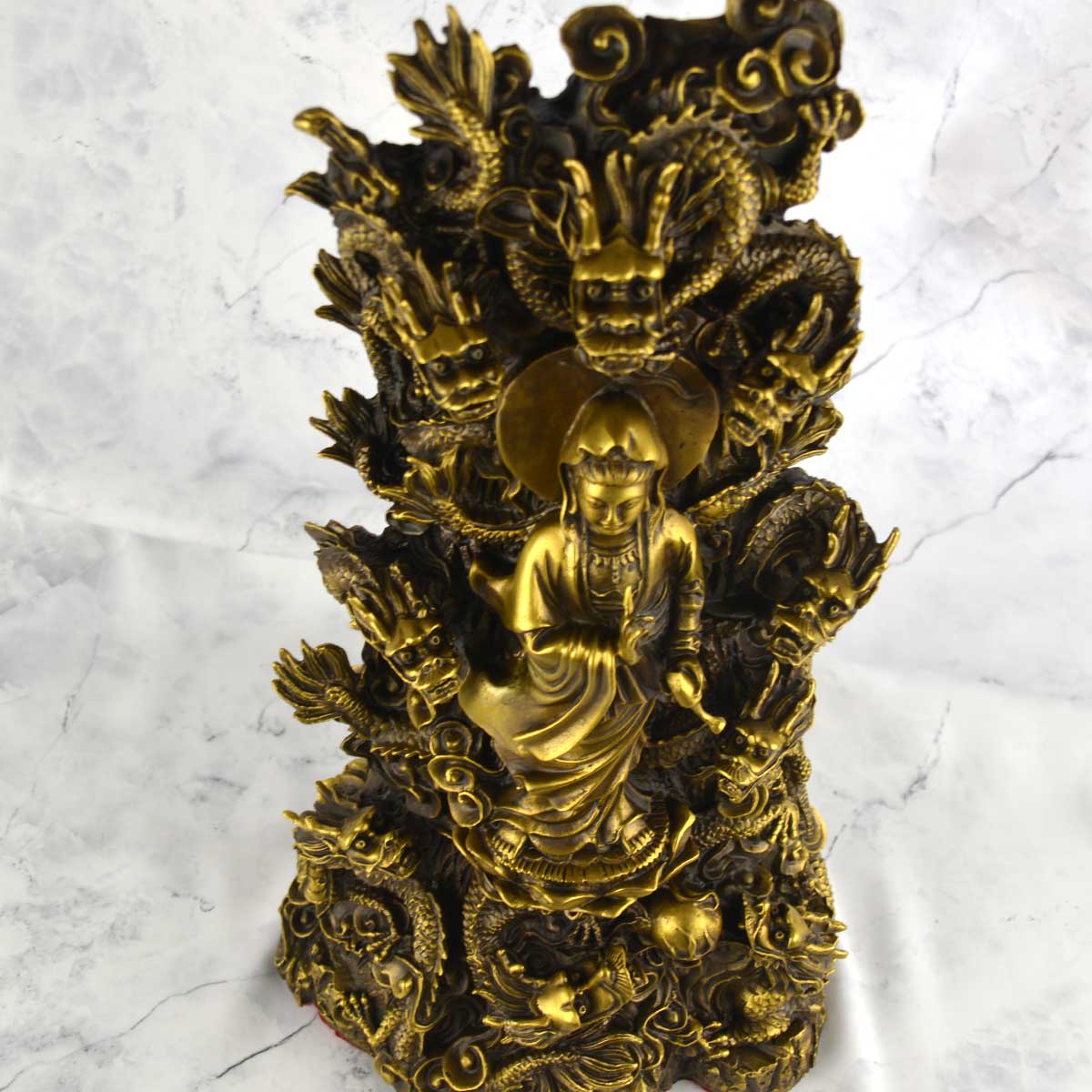 九龍観音 銅製 仏像｜九頭龍と観音菩薩が融合した風水開運・繁栄招来の